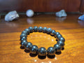Hematite and lave stone crystal bracelet