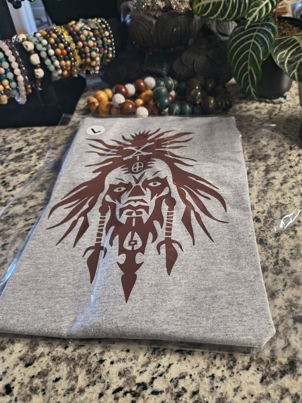 Voodoo mask t-shirt (L)