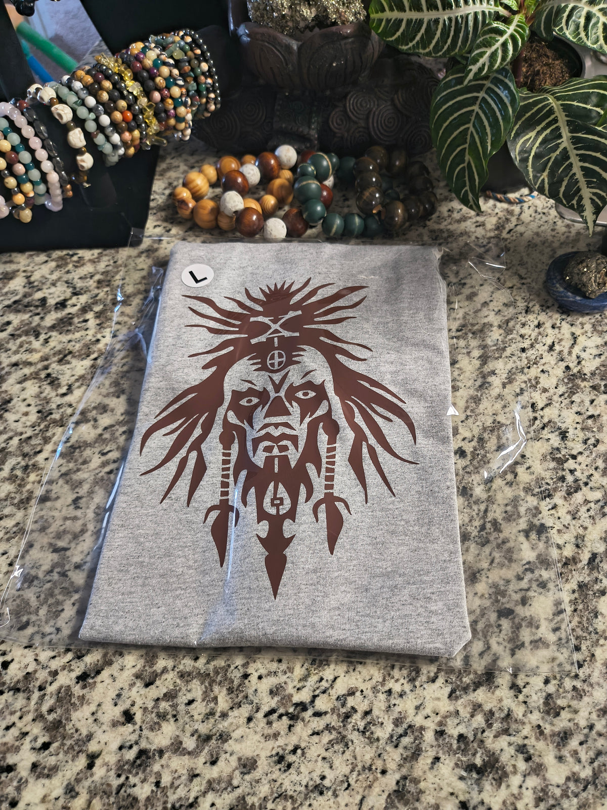 Voodoo mask t-shirt (L)
