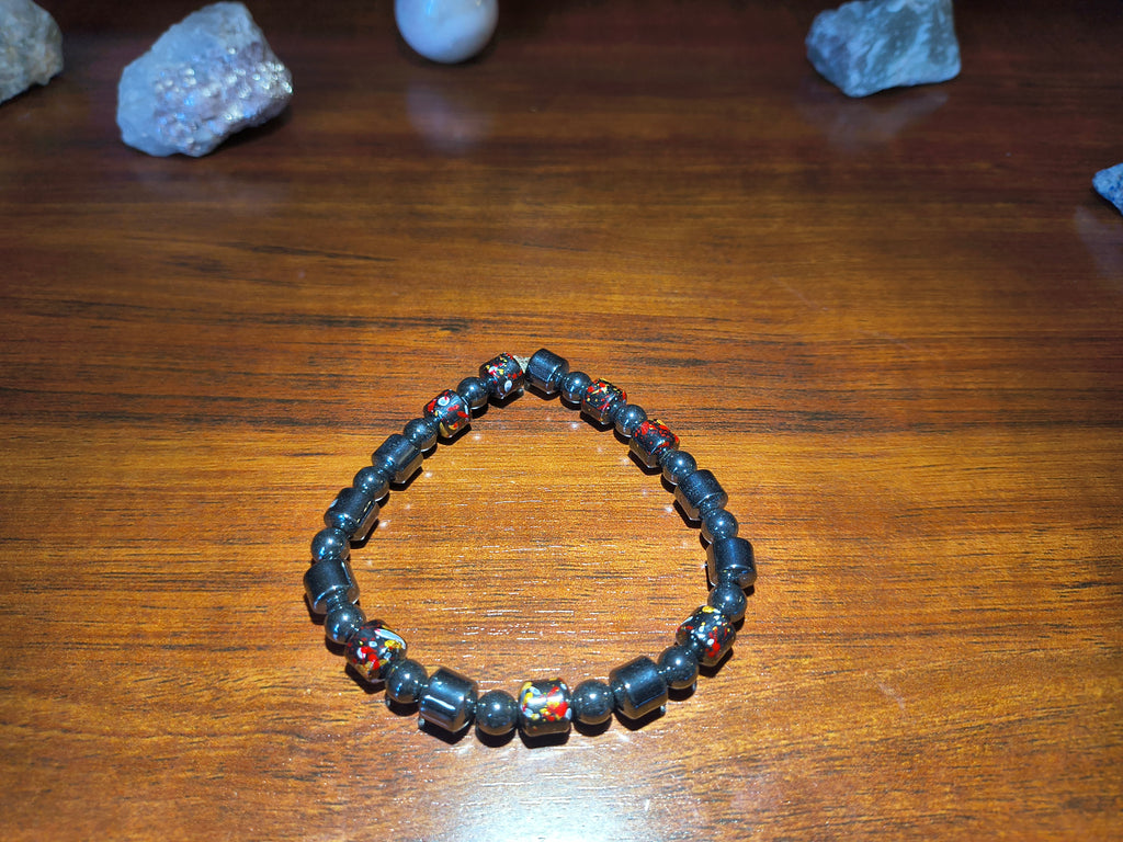 Hematite crystal bracelet
