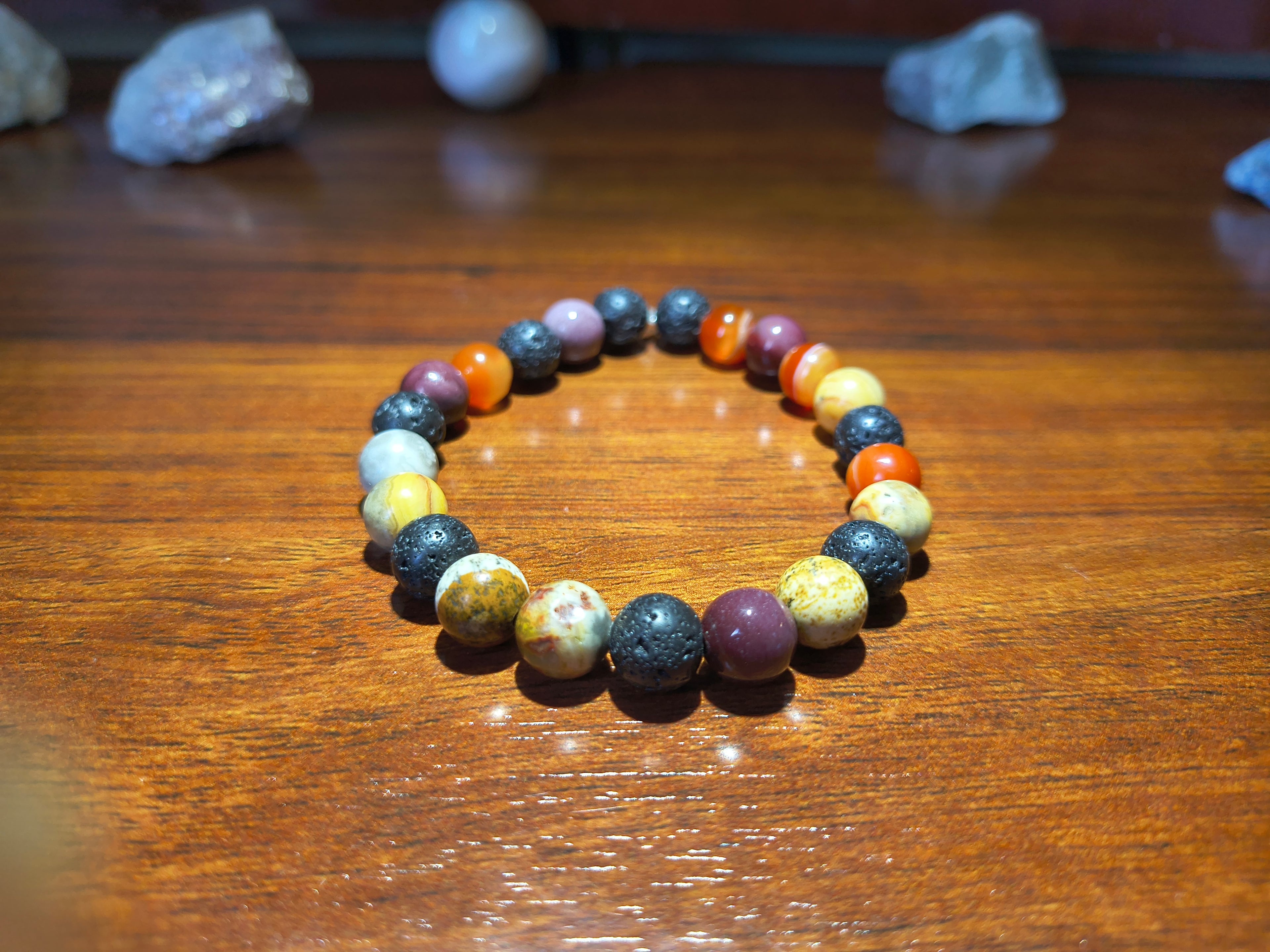 Multi crystal bead bracelet