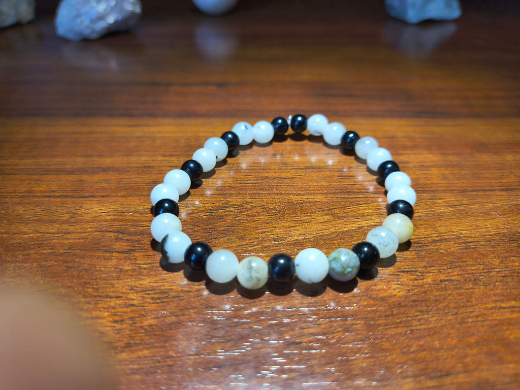 Rainbow moonstone crystal bracelet