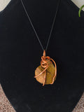 Raw tiger eye crystal necklace