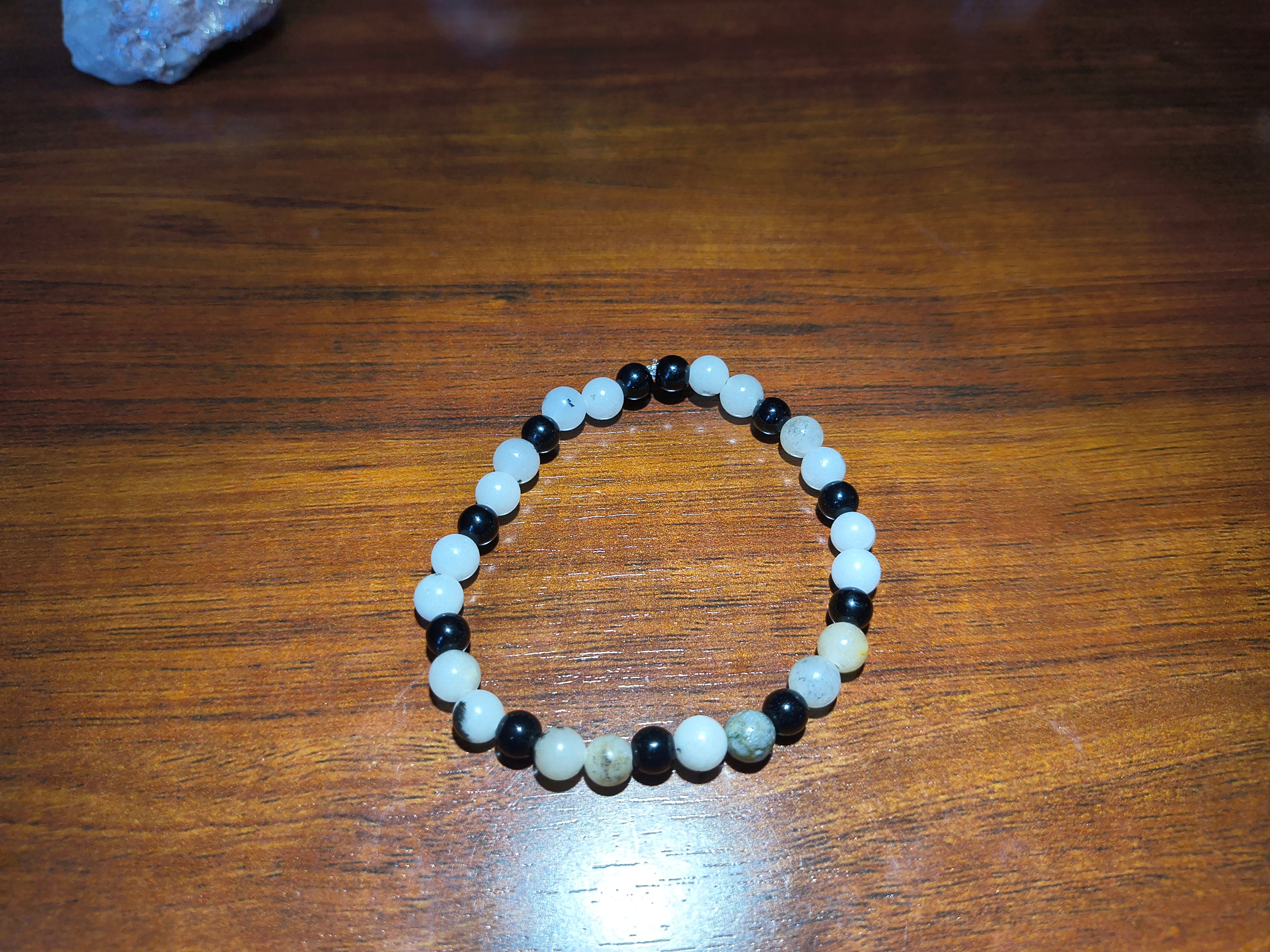 Rainbow moonstone crystal bracelet