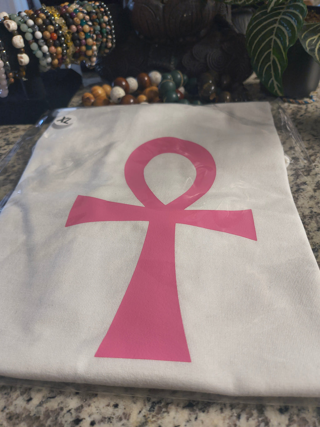 Pink Ankh T-shirt (XL)