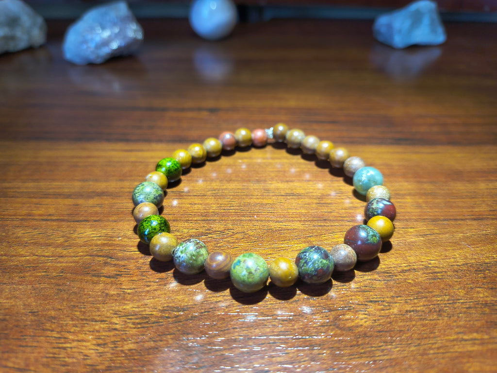 Multi crystal bead bracelet