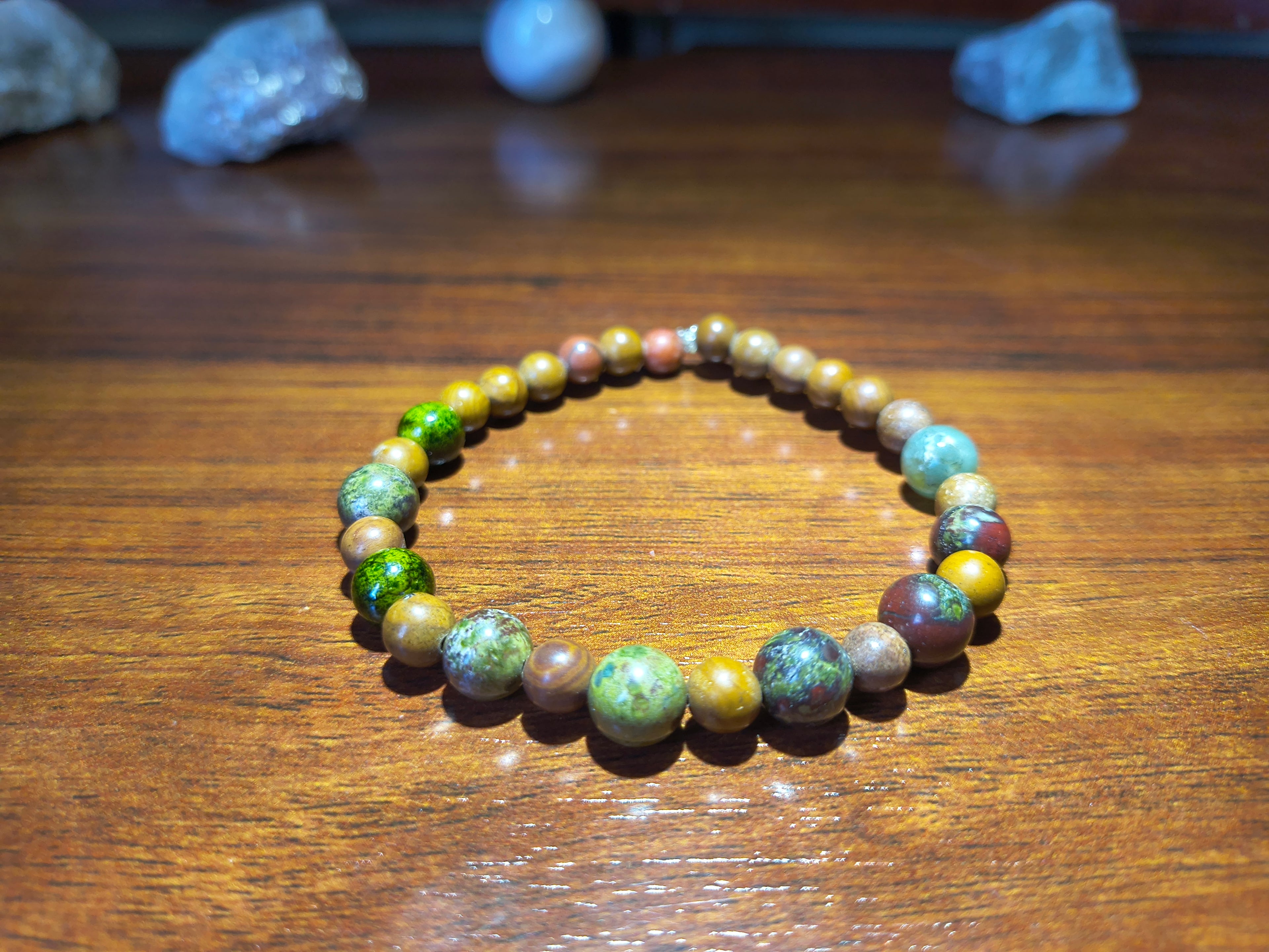 Multi crystal bead bracelet