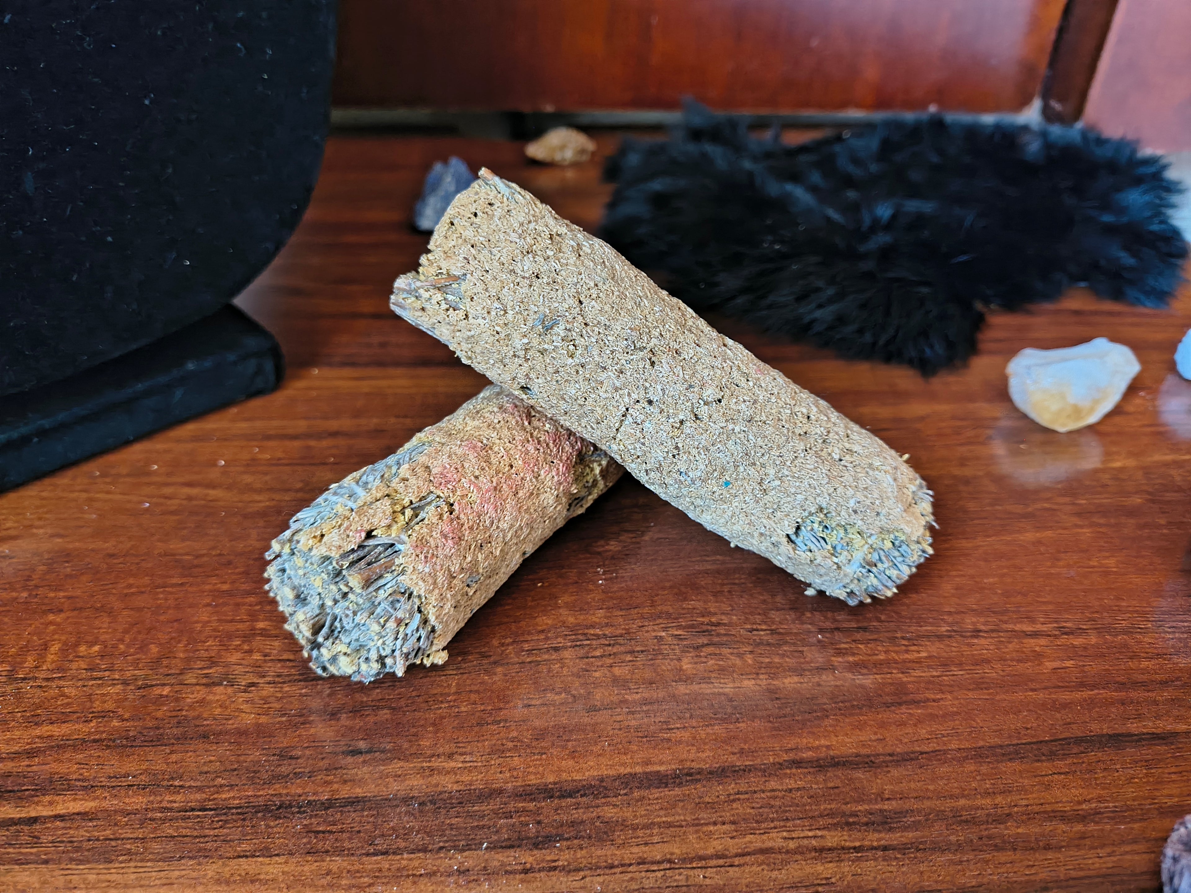 White sage coated with Palo Santo