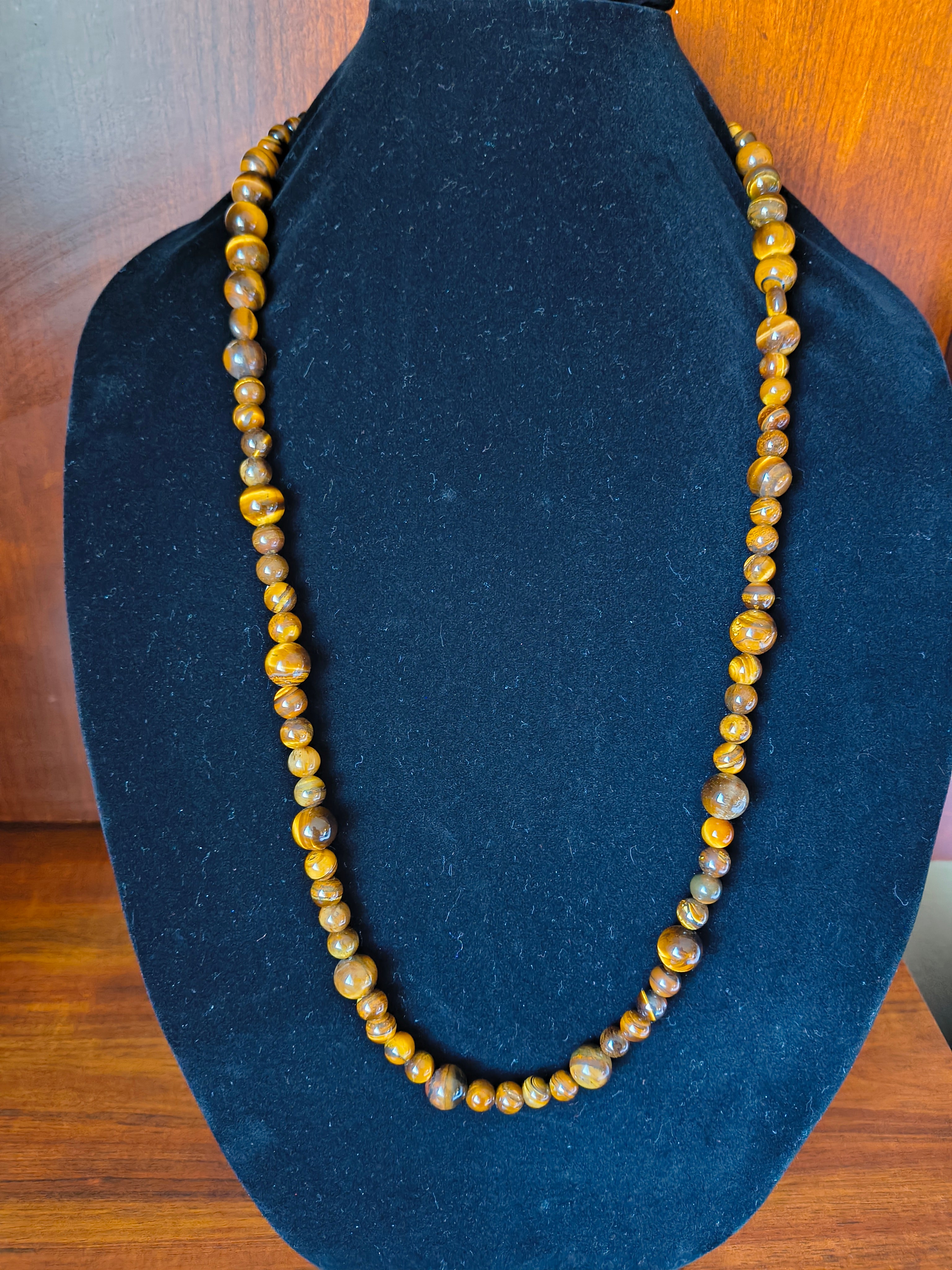 Tiger eye crystal necklace