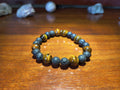 Lava stone and tiger eye crystal bracelet