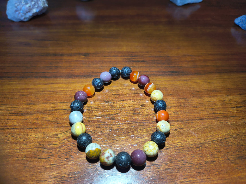 Multi crystal bead bracelet