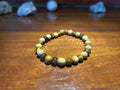 Tiger eye and picture jasper crystal bracelet